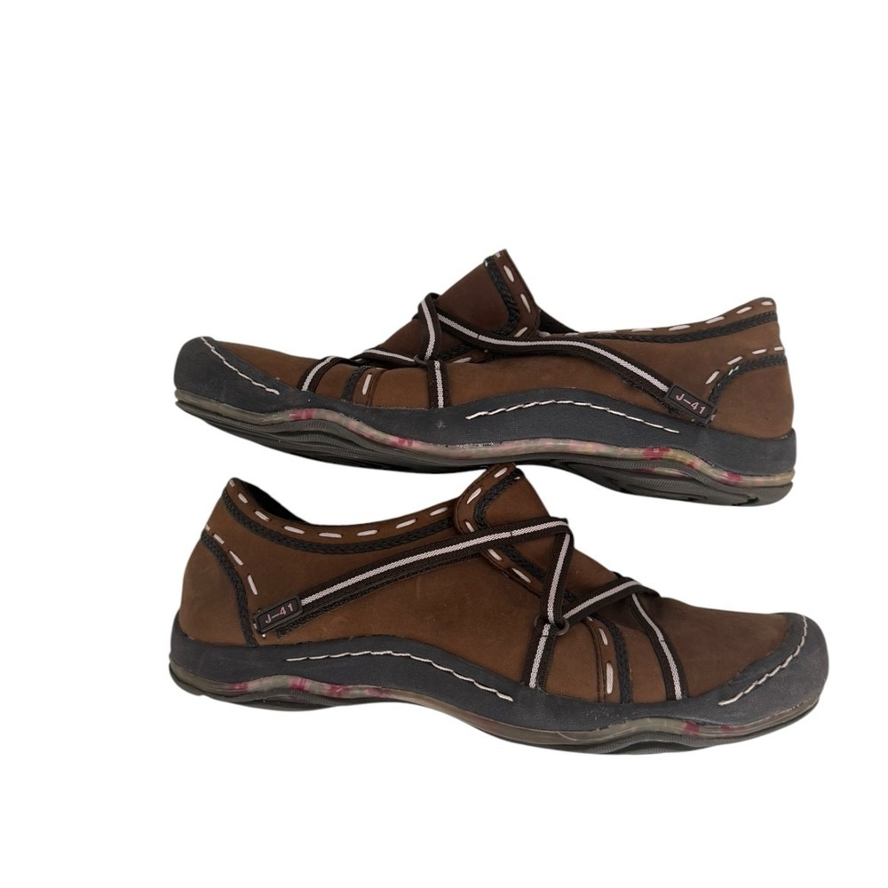 J-41 Jeep Essence Hiking Round Toe Flats Brown Shoe Size 9.5 - Picture 2 of 9